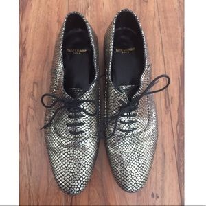 Authentic! Saint Laurent Lulu Lace-Up Oxfords